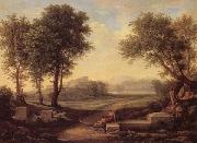 Johann Christian Reinhart An Ideal Landscape oil painting on canvas